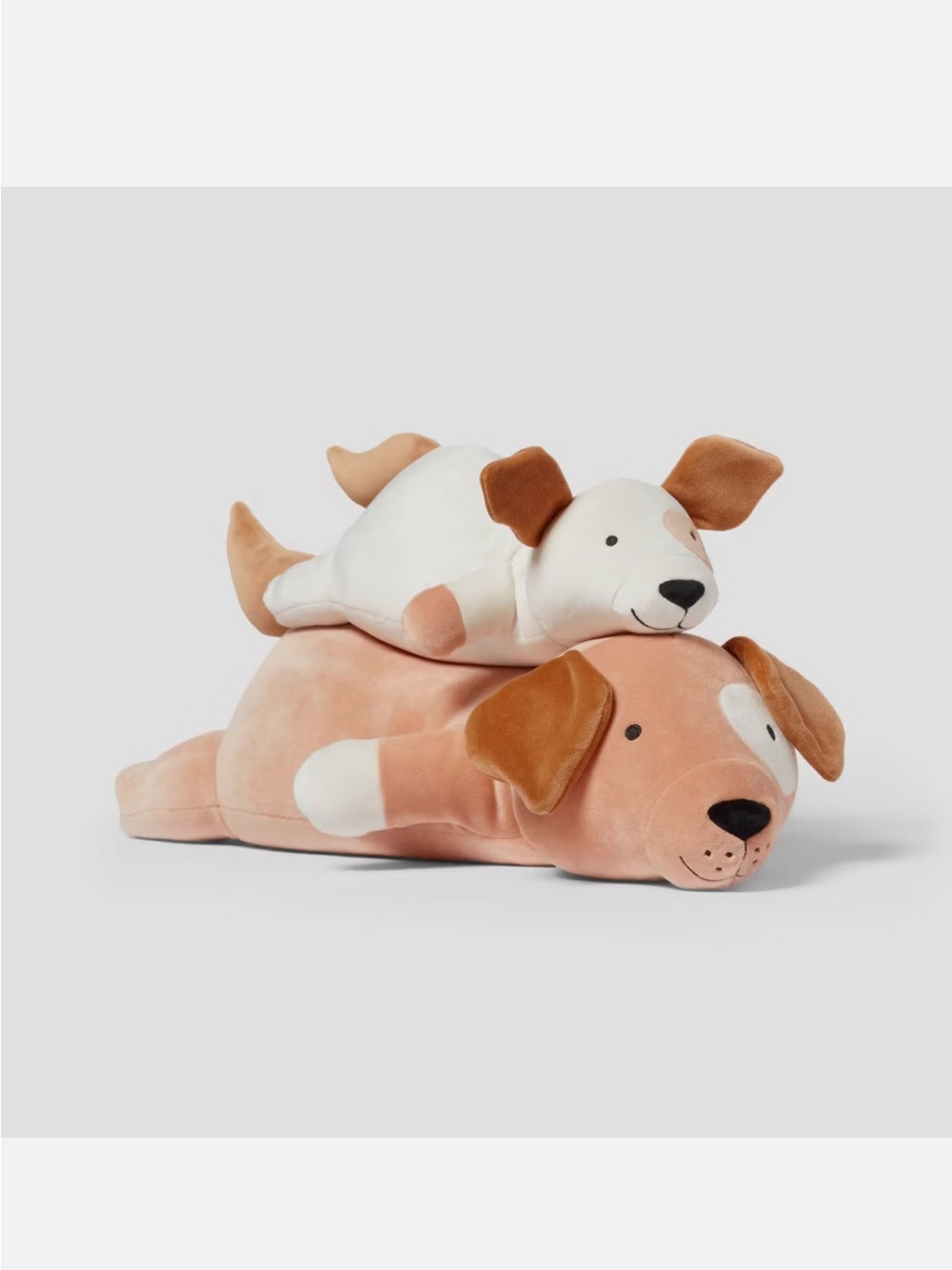 NEW Dog and Baby Weighted Plush Kids' Throw Pillow Brown Pillowfort for Anxiety